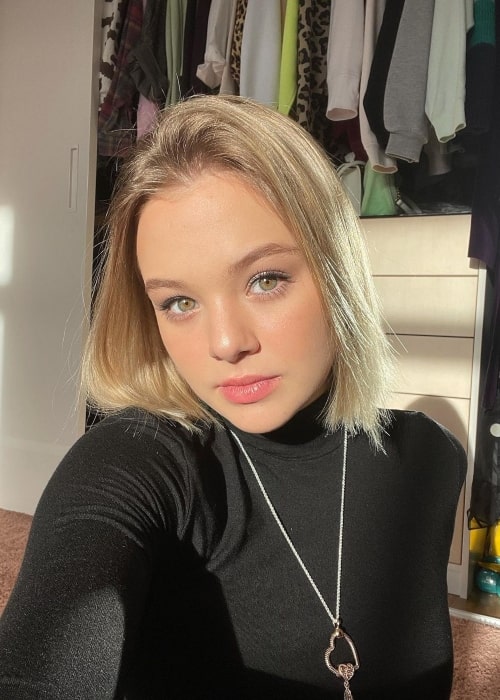 Sofya Plotnikova as seen in a selfie that was taken in November 2021, in Moscow
