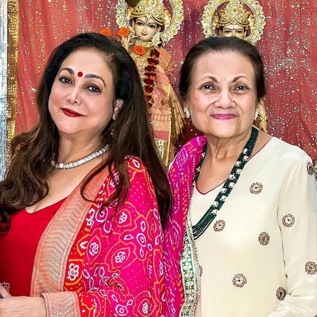 Tina Ambani as seen in a picture that was taken with her sister Bhairaviben in June 2021