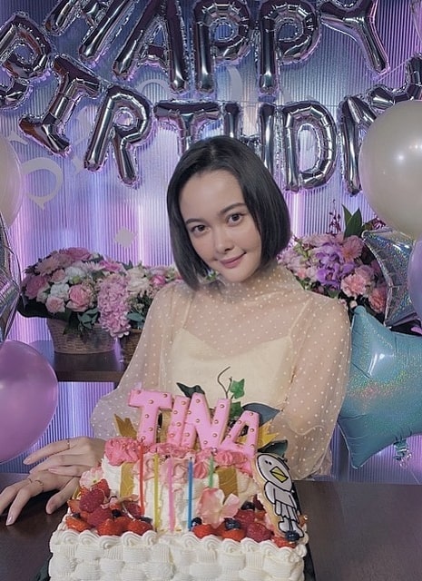 Tina Tamashiro as seen in a picture taken on the day of her birthday in October 2020