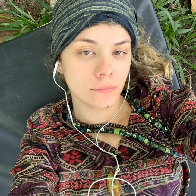 Dasha Nekrasova as seen in a selfie that was taken in April 2021