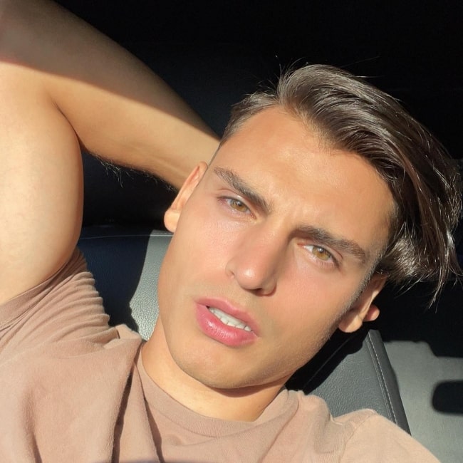 Eduard Martirosyan as seen in a selfie that was taken in October 2021