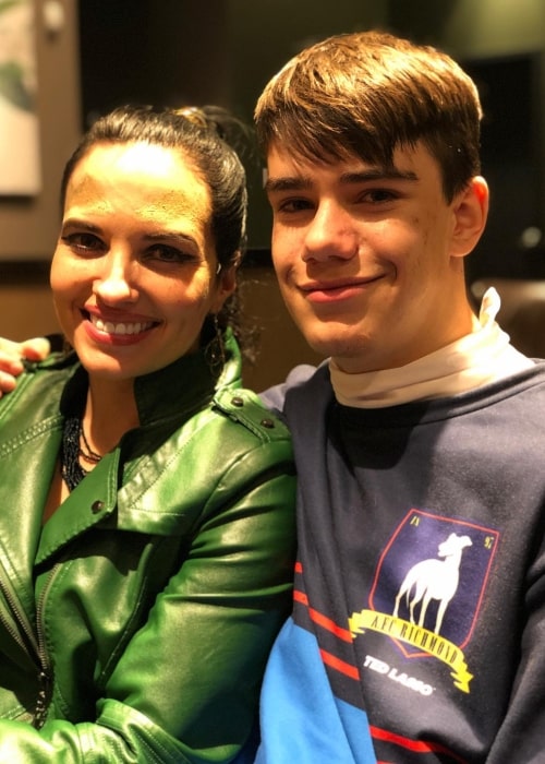 Ethan Fineshriber as seen in a picture that was taken with actress Karla Hernandez in November 2021