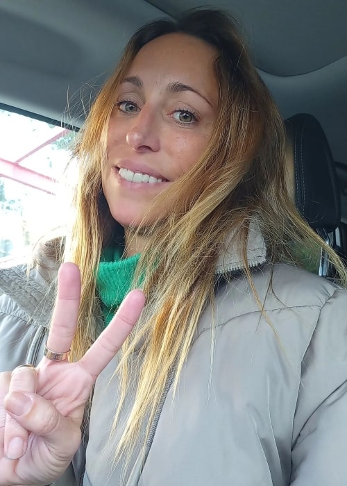 Gemma Mengual as seen in a selfie that was taken in January 2022