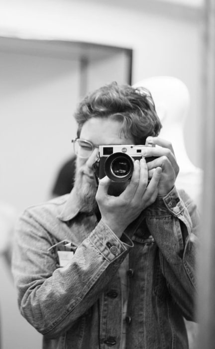 Henry Joost taking a self portrait in September 2017