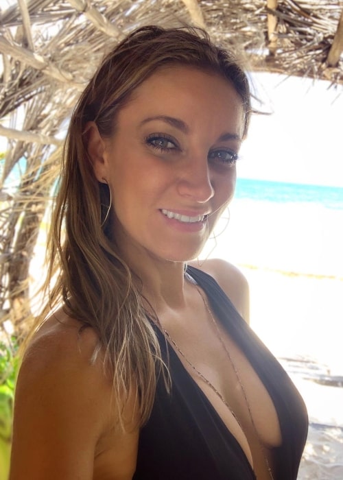 Jeana Smith as seen in a selfie that was taken in July 2021, in Tulum, Mexico