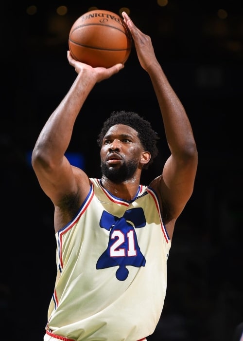 Joel Embiid as seen in an Instagram post in April 2021