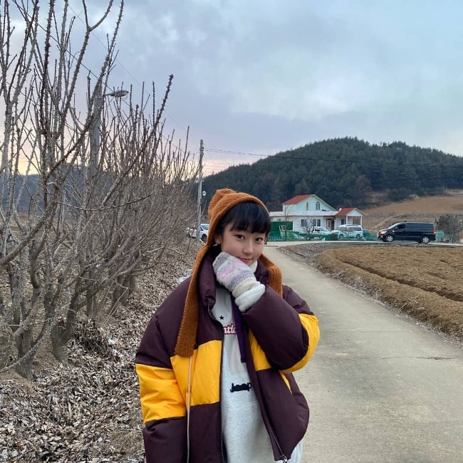 Kim Hwan-hee posing for a picture in March 2020