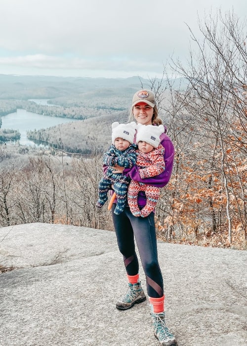 Maia Knight as seen in a picture that was taken in October 2021, with her children