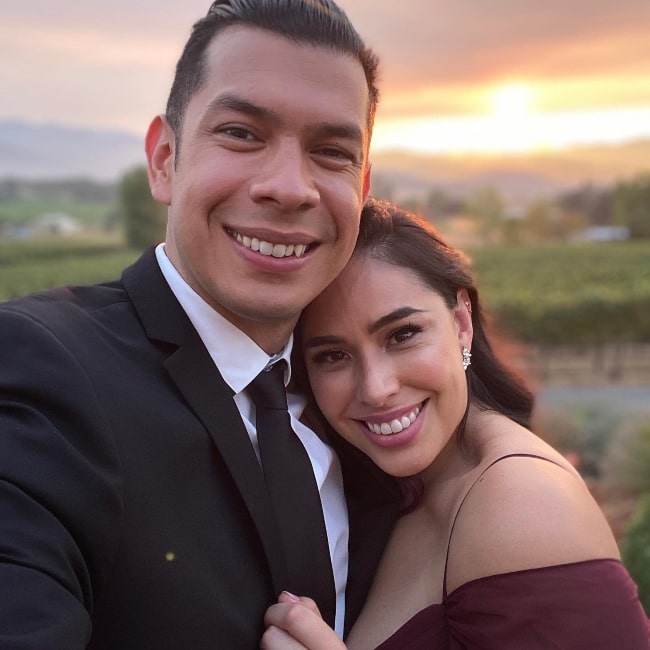 Mario Herrera as seen in a selfie with his wife Tiffany Garcia in September 2020