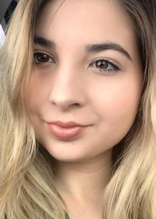 Mikaela Luv as seen in a selfie that was taken in March 2019