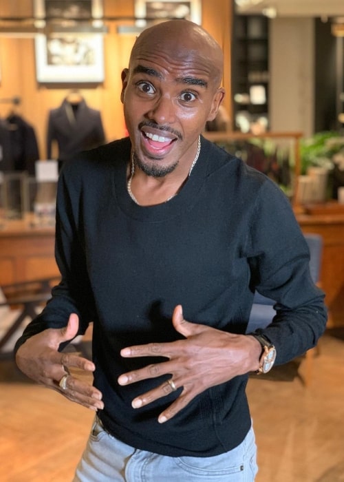 Mo Farah as seen in an Instagram Post in December 2020