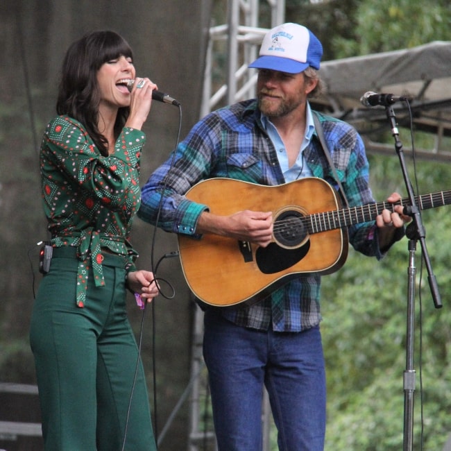 Nicki Bluhm and Tim Bluhm on August 13, 2011, during a live show