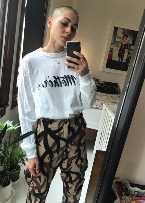 Nicole Albino as seen in a selfie that was taken in April 2019