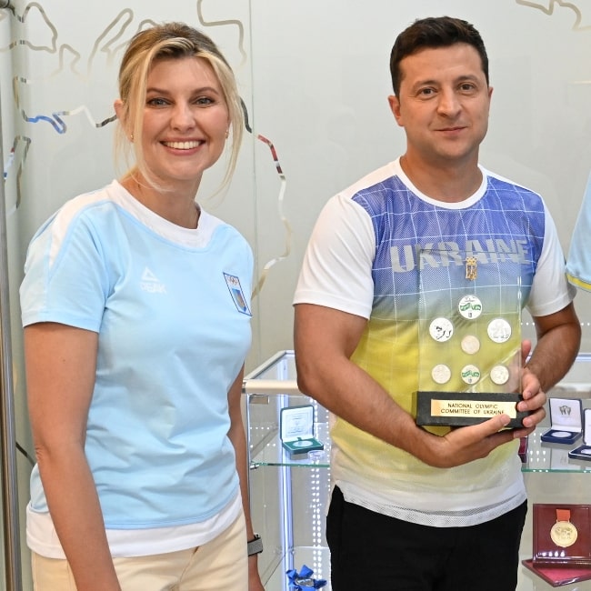 Olena Zelenska and Volodymyr Zelensky