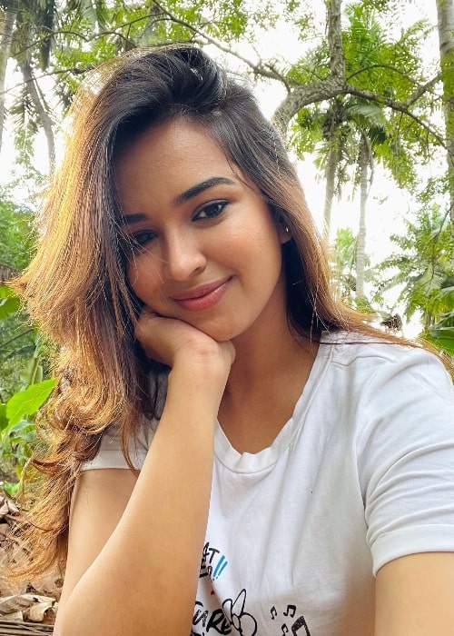 Pujita Ponnada as seen in a selfie in Ravulapalem, Andhra Pradesh in November 2021