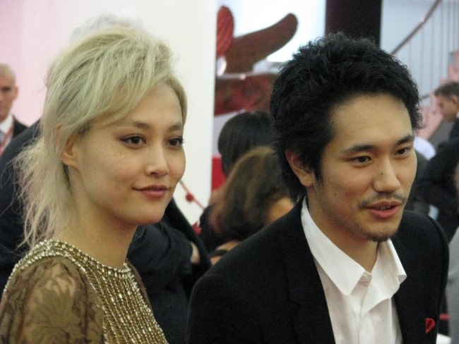 Rinko Kikuchi and Kenichi Matsuyama at 2010 Venice Film Festival for the film 'Norwegian Wood'