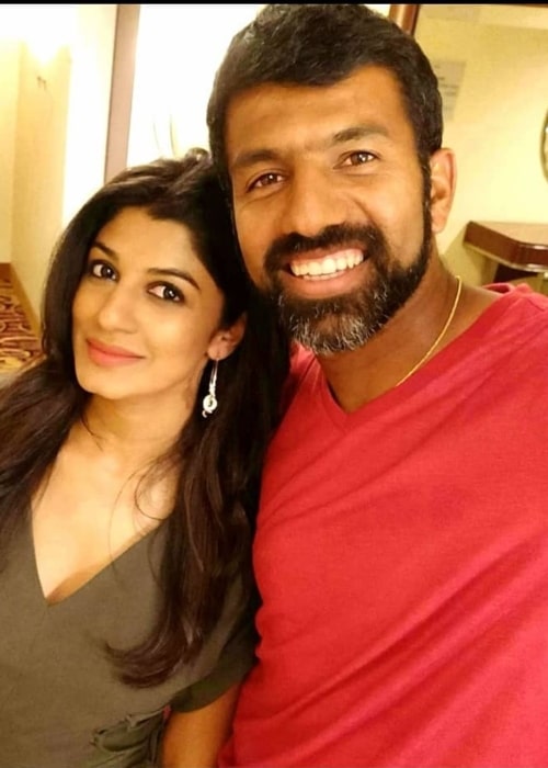 Rohan Bopanna and Supriya Annaiah, as seen in April 2021