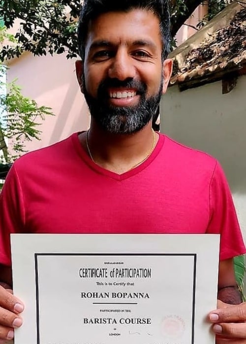 Rohan Bopanna as seen in an Instagram Post in December 2018