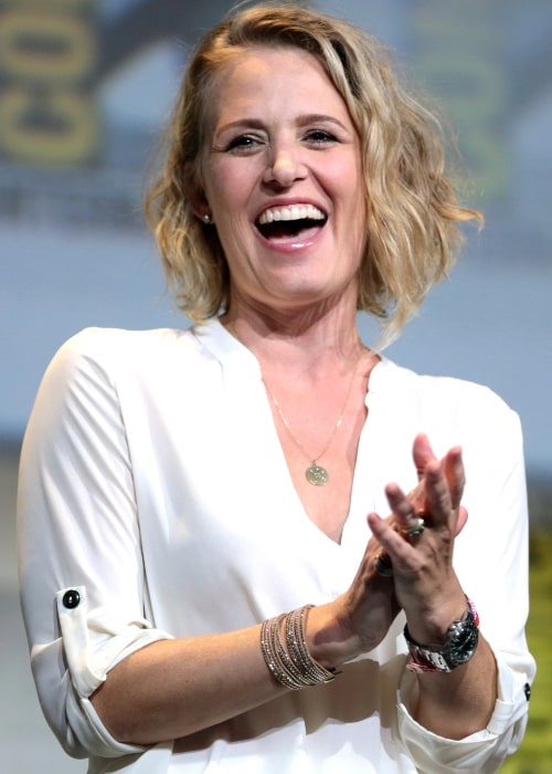 Samantha Smith as seen in a picture that was taken at the 2016 San Diego Comic-Con International in San Diego, California on July 24
