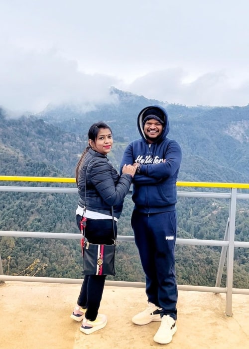 Saurabh Kumar and Neha Saby, as seen in December 2021