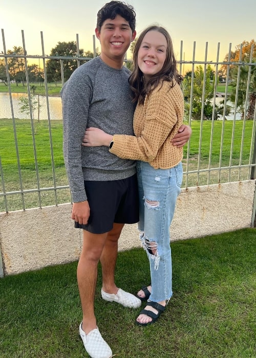 Sierra McGintus in a picture with her beau Garren in November 2021