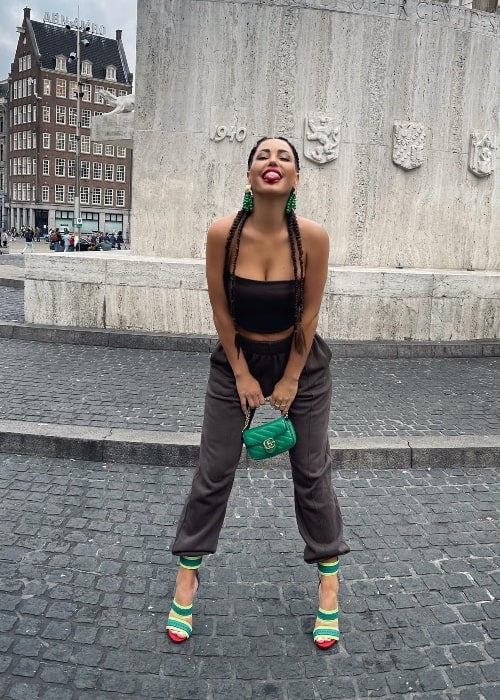 Yolanthe Kabau as seen while posing for a picture in Amsterdam, Netherlands