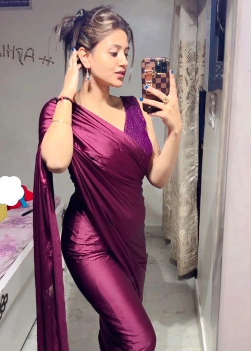 Anjali Arora in a selfie that was taken in Janurary 2022