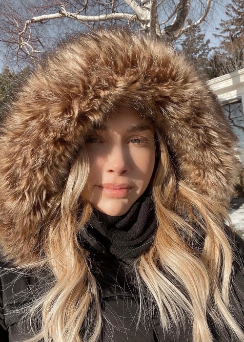 Arielle Lorre as seen in a selfie that was taken in Rhode Island in February 2022