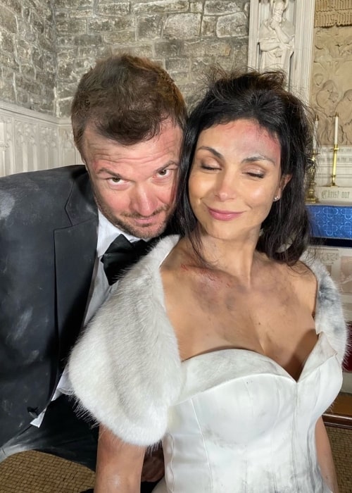 Costa Ronin as seen in a picture with actress Morena Baccarin in March 2022