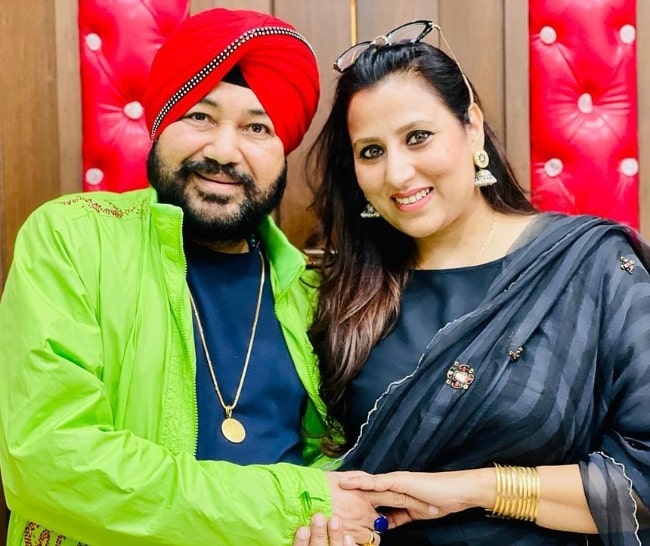 Daler Mehndi and Taranpreet Kaur