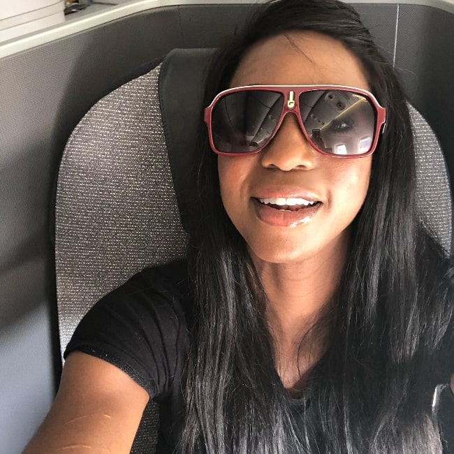 Enuka Okuma as seen while taking a selfie in July 2019