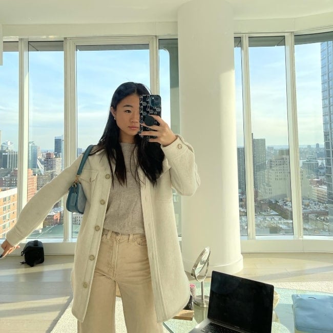 Erica Ha as seen in a selfie that was taken in December 2021