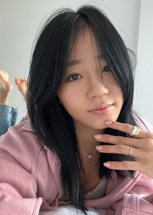 Evelyn Ha as seen in a selfie that was taken in January 2022