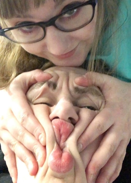 Flebsy and his girlfriend Samantha Strange in a selfie that was taken in September 2018
