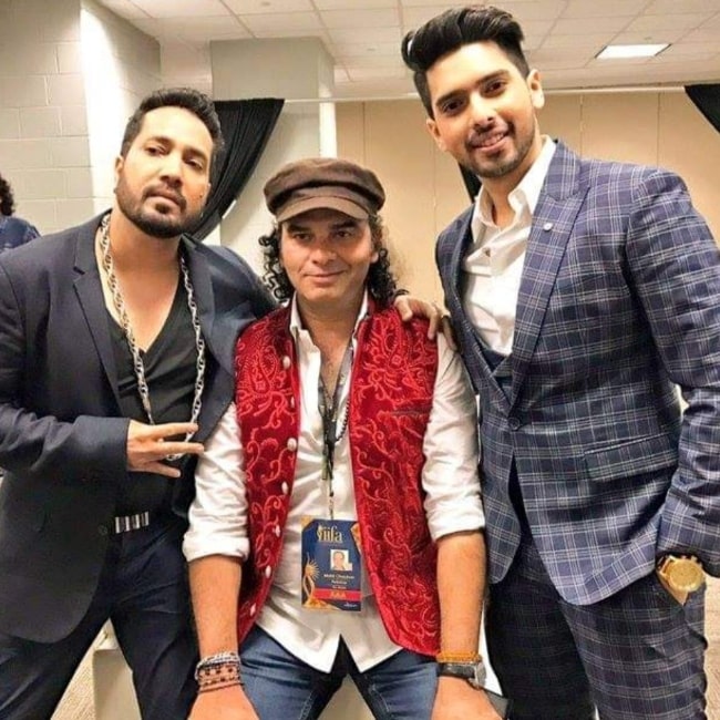 From Left to Right - Mika Singh, Mohit Chauhan, and Armaan Malik together before a concert in 2019