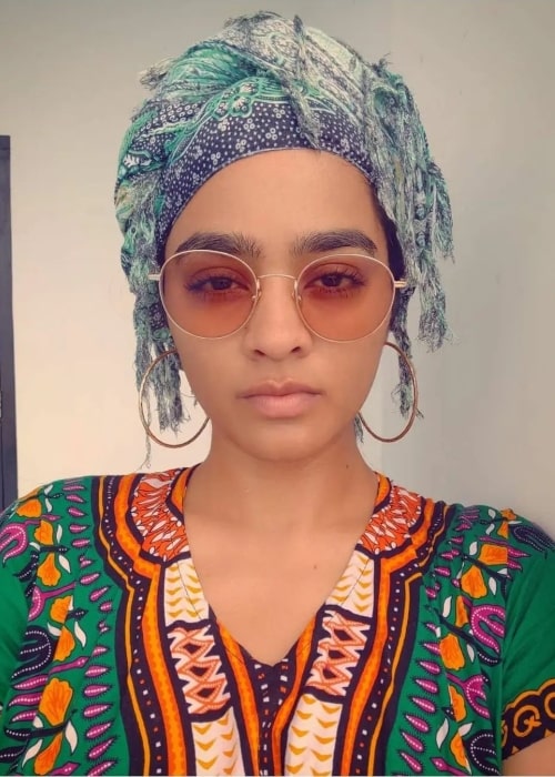 Gayathrie Shankar as seen in a selfie that was taken in March 2022