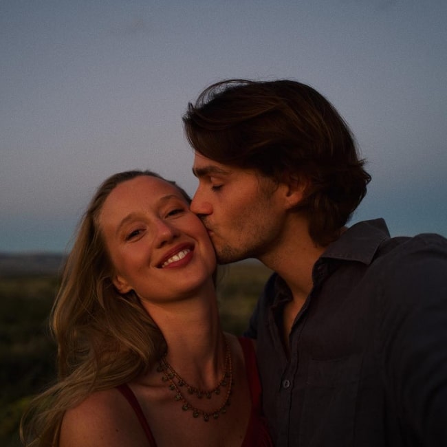 Jack Harries as seen in a selfie with his beau Alice Aedy on the day of her birthday in December 2021