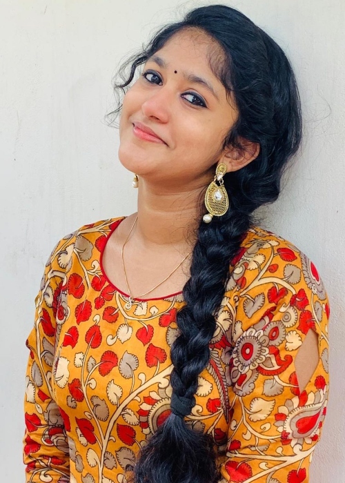 Kalyani Anil in a picture that was taken in July 2020