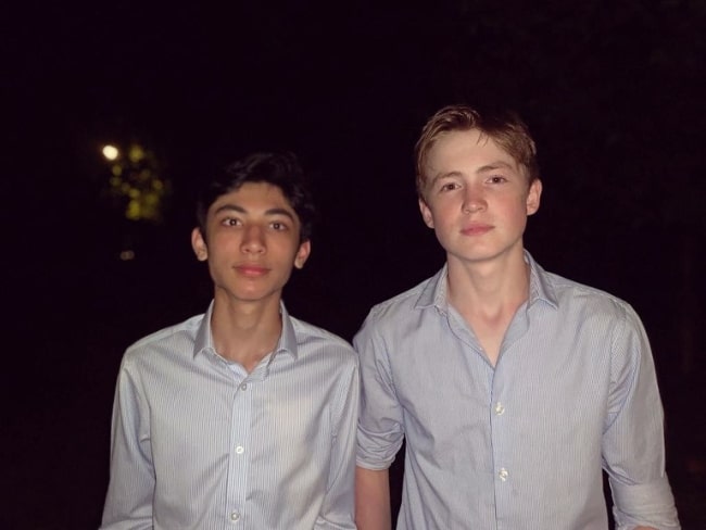 Kit Connor (Right) as seen in an Instagram post in August 2020