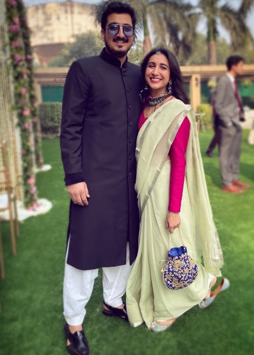 Kriti Vij as seen in a picture that was taken with her beau actor and director Pranay Manchanda in January 2022