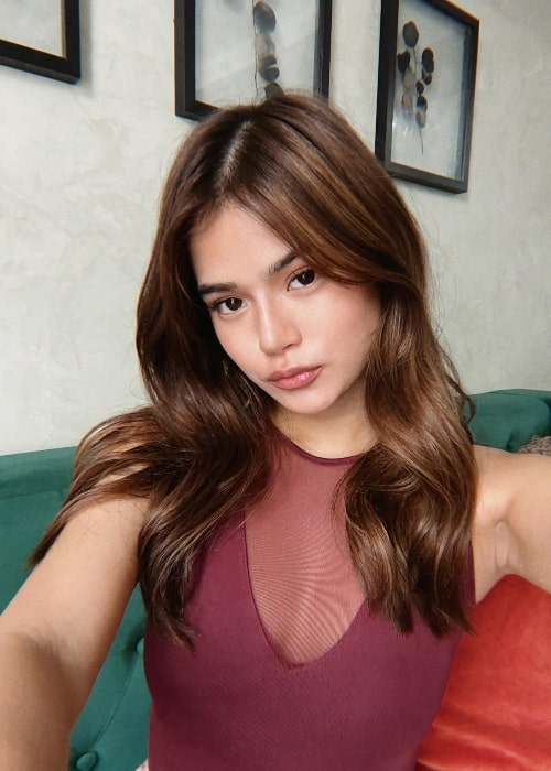 Maris Racal as seen while taking a selfie in 2022