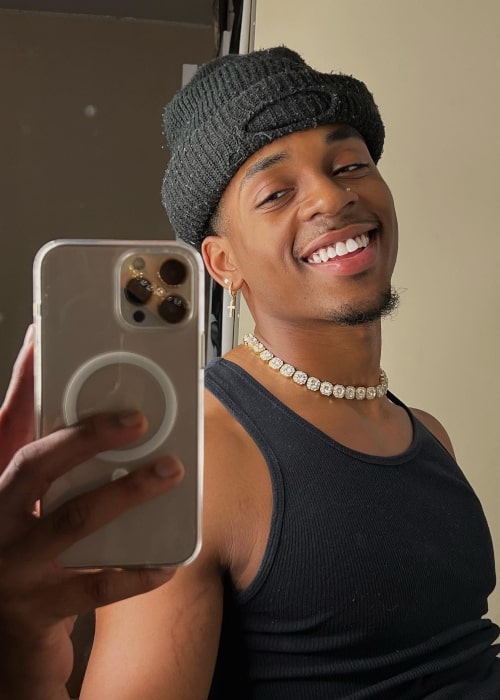 Messiah Dixon as seen in a selfie that was taken in March 2022
