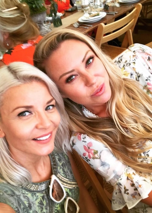 Nichola Theobald and Josephine Laurence in a selfie that was taken in May 2020