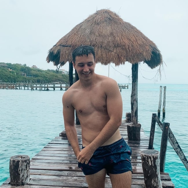 Sam Patterson as seen in a picture that was taken at June 2021, at Isla Mujeres