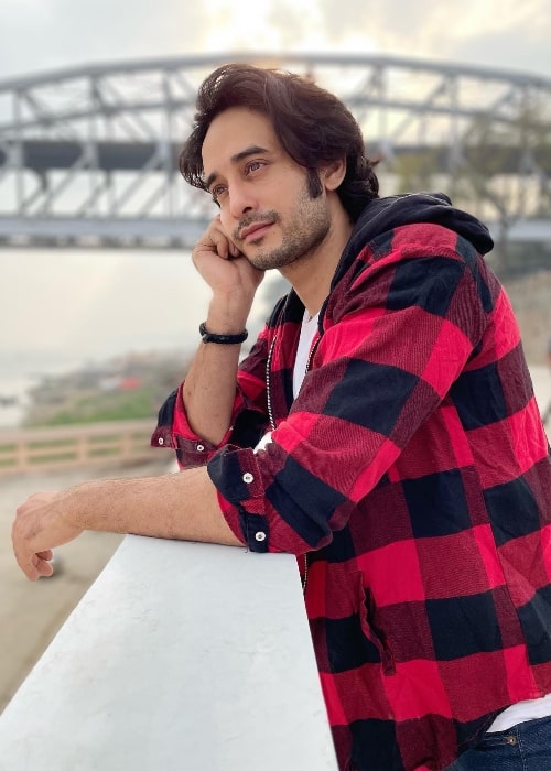 Siddharth Arora as seen while posing for the camera in Varanasi, Uttar Pradesh in February 2022