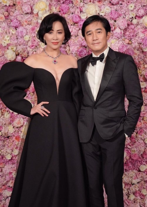 Tony Leung Chiu-wai and Carina Lau, as seen in November 2021