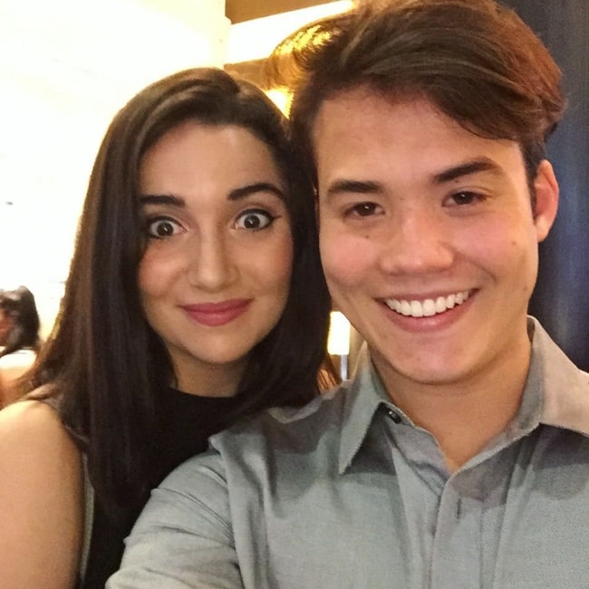 Tyler Williams as seen in a selfie that was taken in April 2016, at the Axis Theater At Planet Hollywood with his beau Safiya Nygaard.