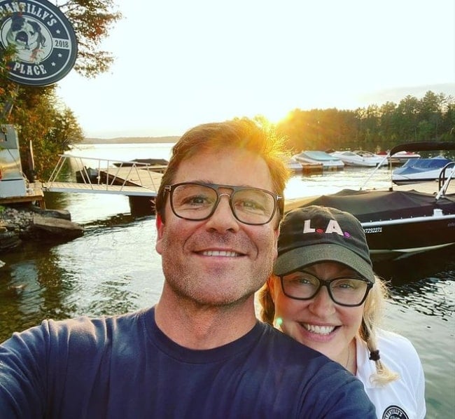 Yannick Bisson with his other half in October 2021