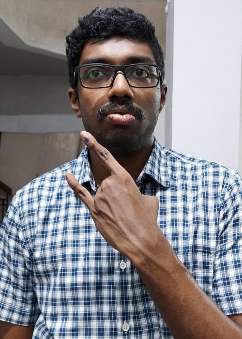 Adhiban Bhaskaran as seen in an Instagram post in March 2021