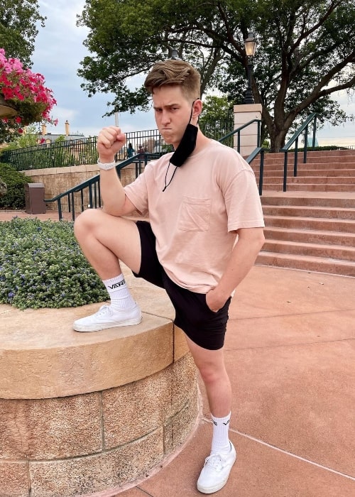 Alex Griswold as seen in a picture that was taken at Epcot, Bay Lake in May 2021